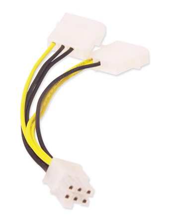 SIIG, ACCESSORY, LP4 TO PCIE VIDEO CARD POWER ADAPTER